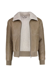 Lederjacke TRACE mit Stehkragen - Fossil/Natural - Braun