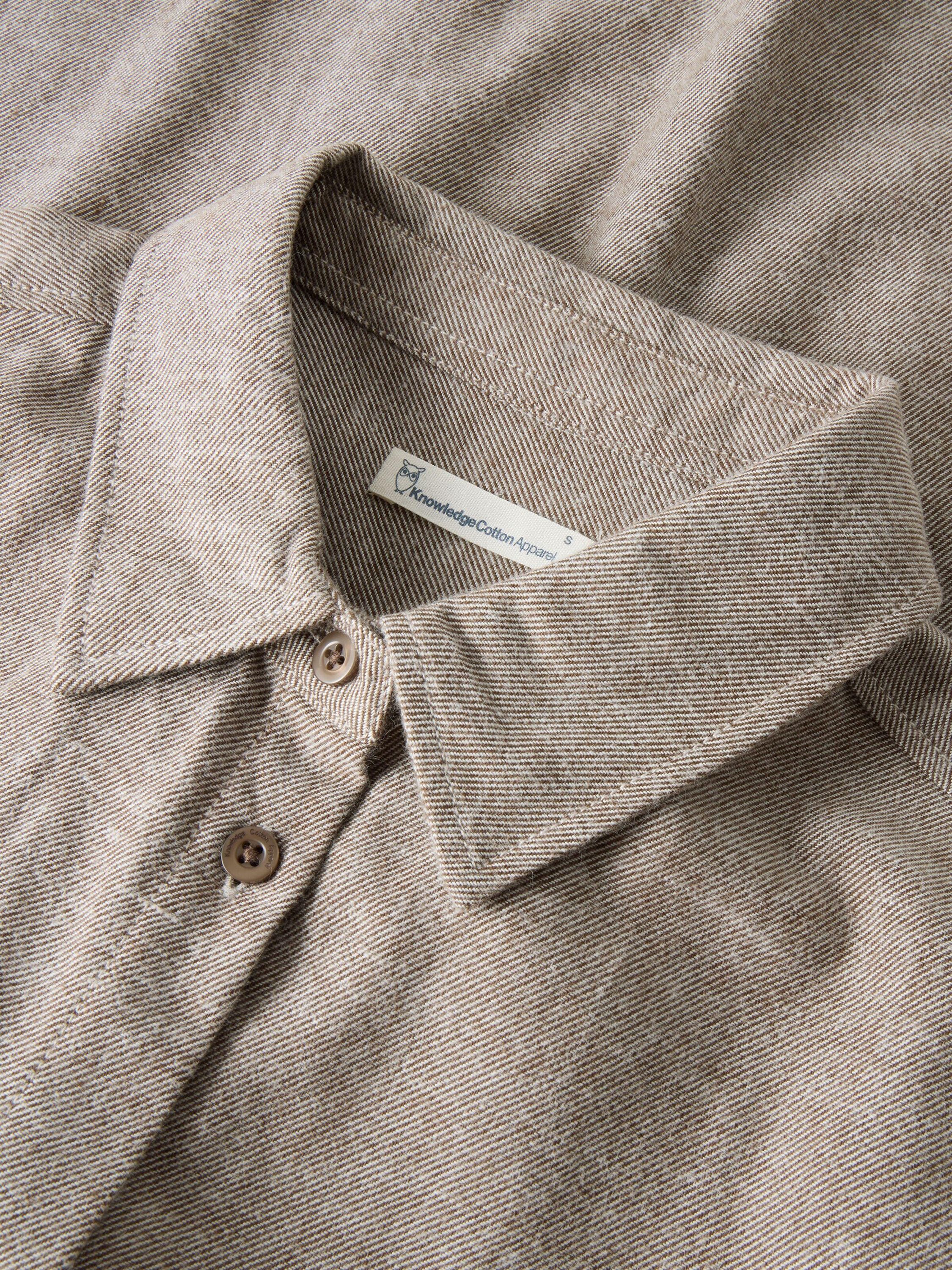 Hemd Meliert aus Baumwolle - 1243 Brown - Braun