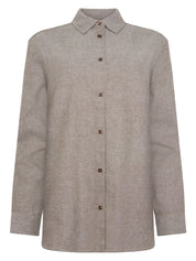 Hemd Meliert aus Baumwolle - 1243 Brown - Braun
