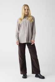 Hemd Meliert aus Baumwolle - 1243 Brown - Braun