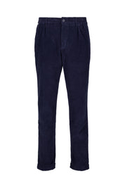 Cordhose Regular Fit aus Baumwolle - Navy - Blau