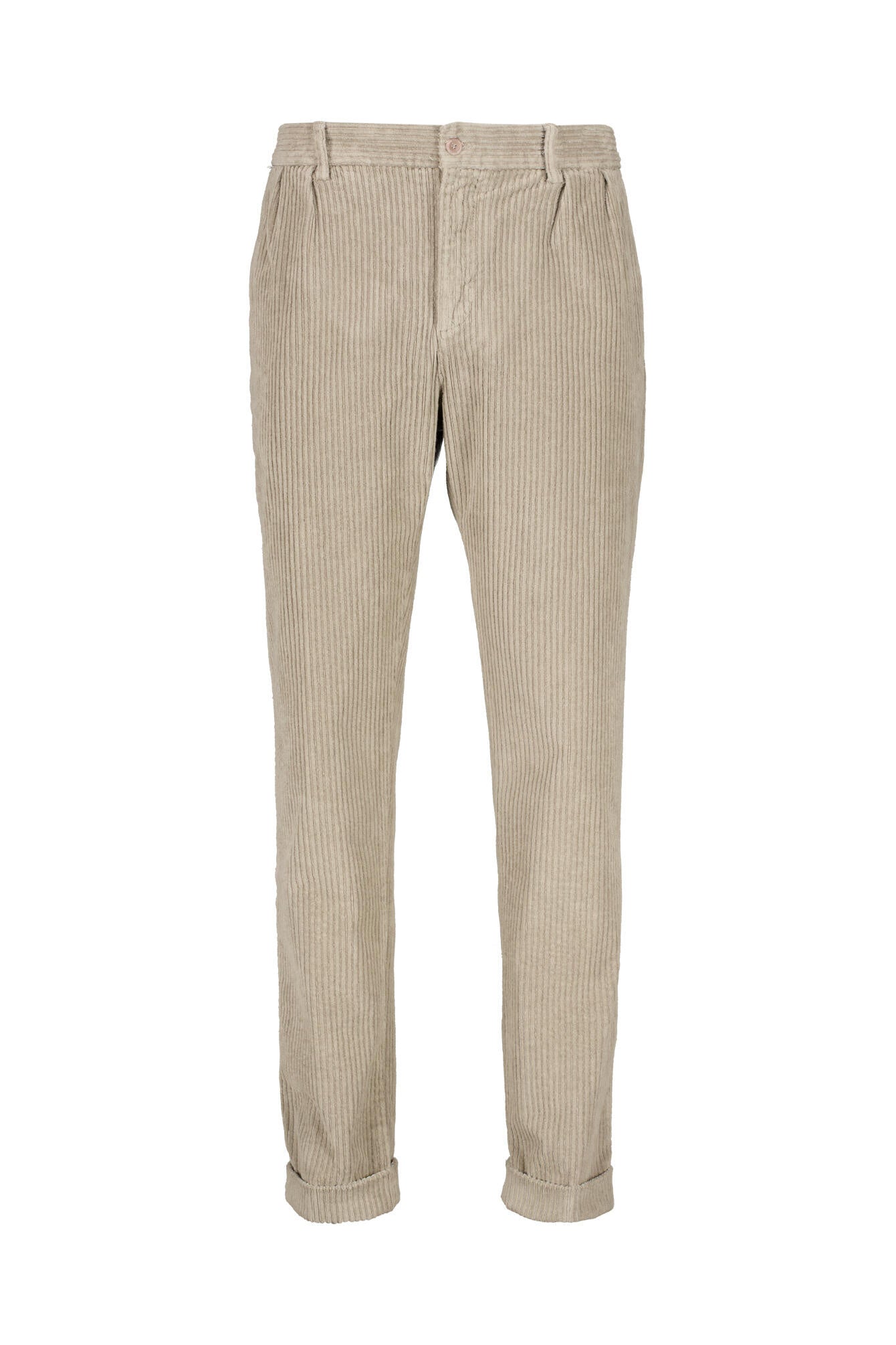 Cordhose Regular Fit aus Baumwolle - Taupe - Braun