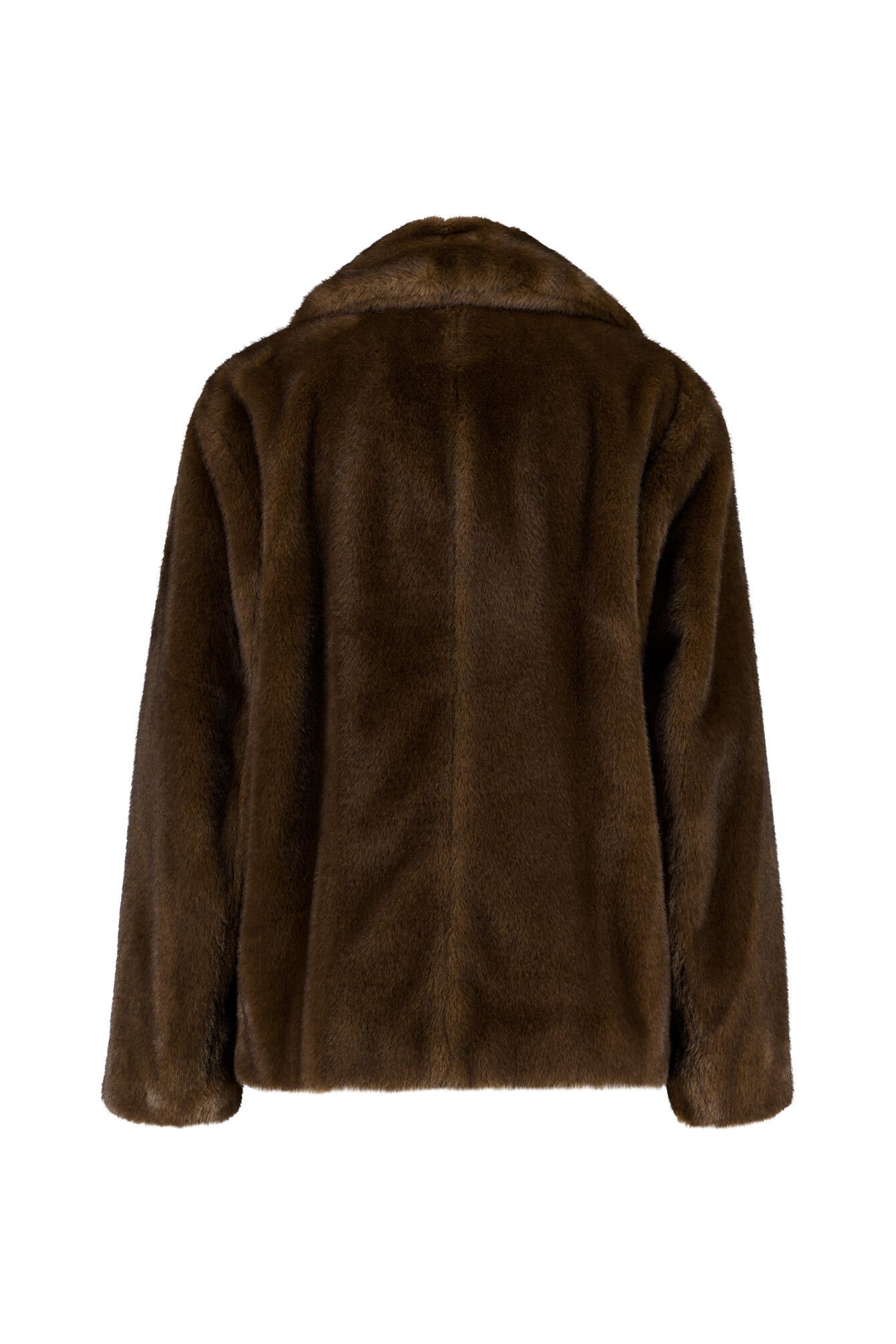 Jacke LAURA in Felloptik - 001 - Braun