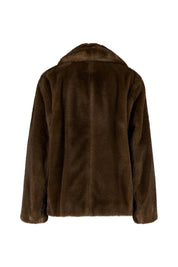 Jacke LAURA in Felloptik - 001 - Braun