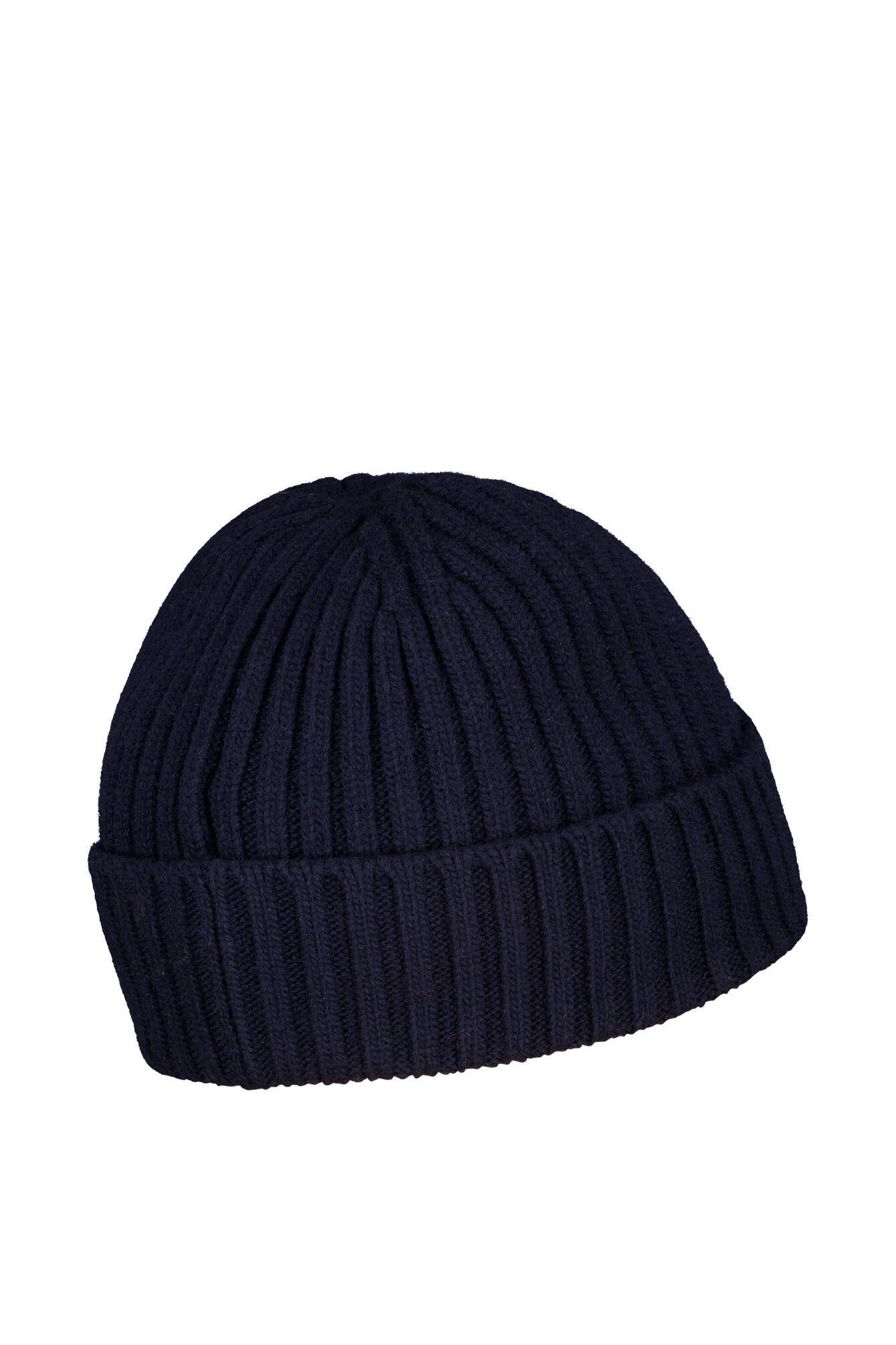 Strickmütze aus Wolle - Dark Navy - Blau
