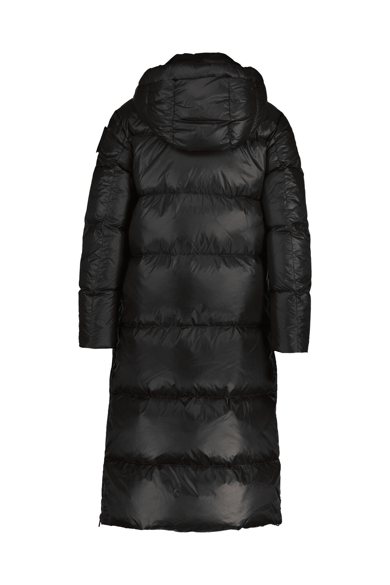 Daunenmantel CELIA mit Kapuze - 999 Nero - Schwarz