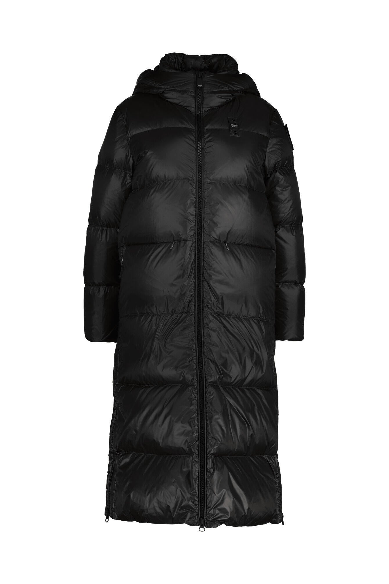 Daunenmantel CELIA mit Kapuze - 999 Nero - Schwarz