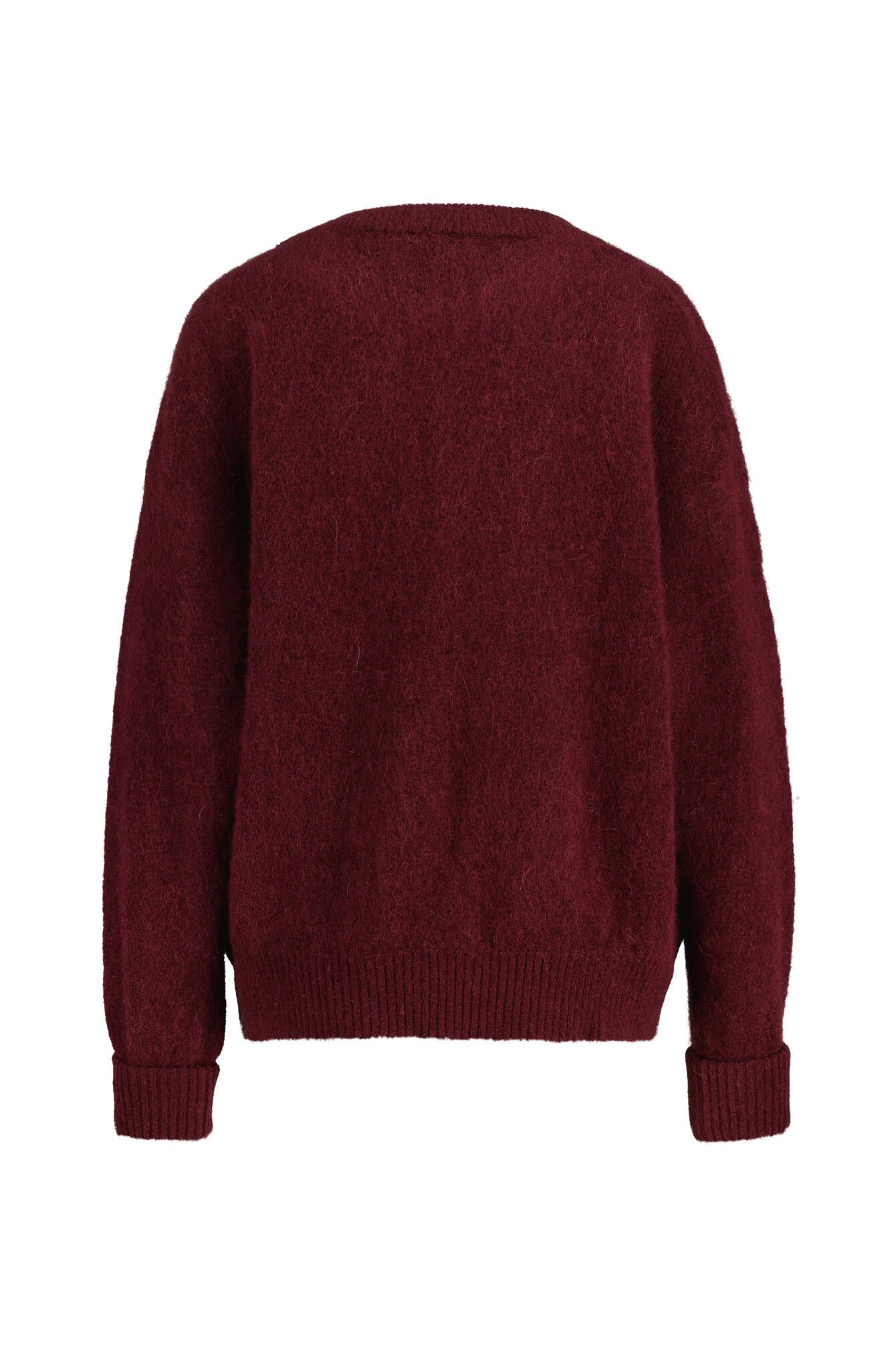 Strickpullover aus Wollmix - Grenat Chine - Rot