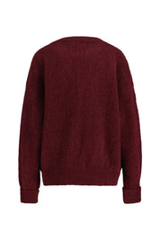 Strickpullover aus Wollmix - Grenat Chine - Rot