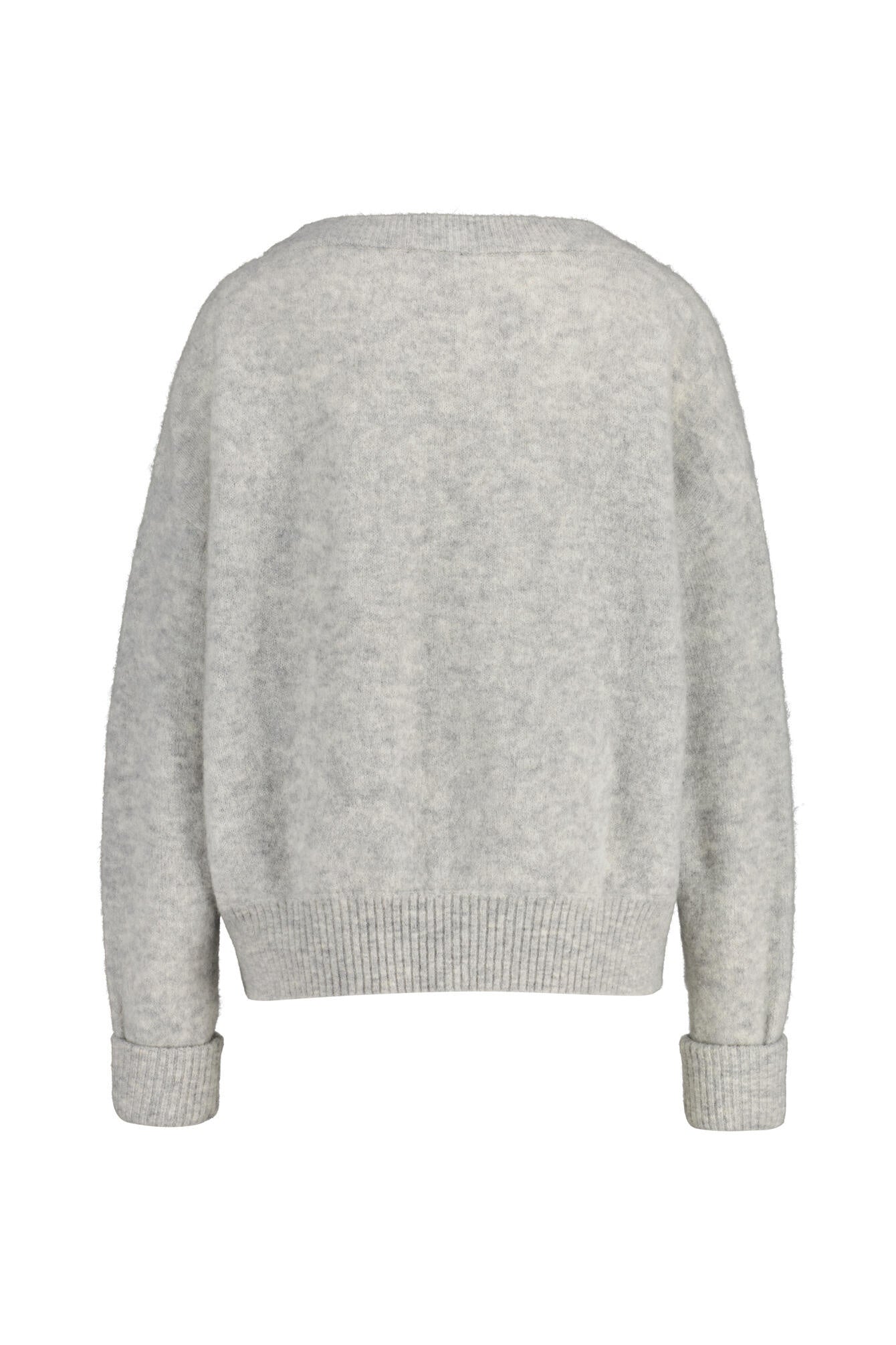 Strickpullover aus Wollmix - Gris Clair Chine - Grau
