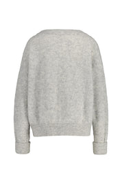 Strickpullover aus Wollmix - Gris Clair Chine - Grau
