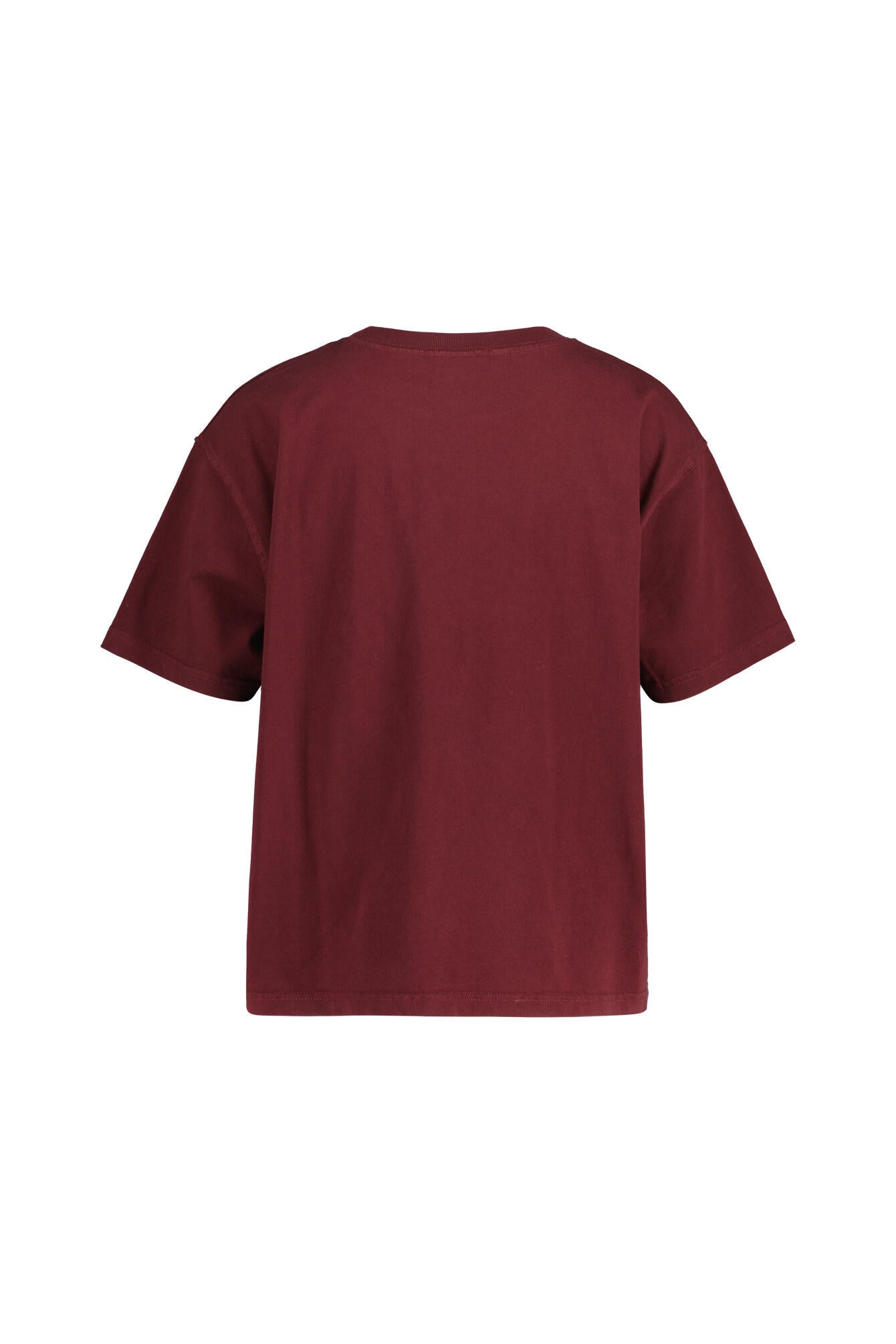 T-Shirt aus Baumwolle - Bordeaux Vin - Rot