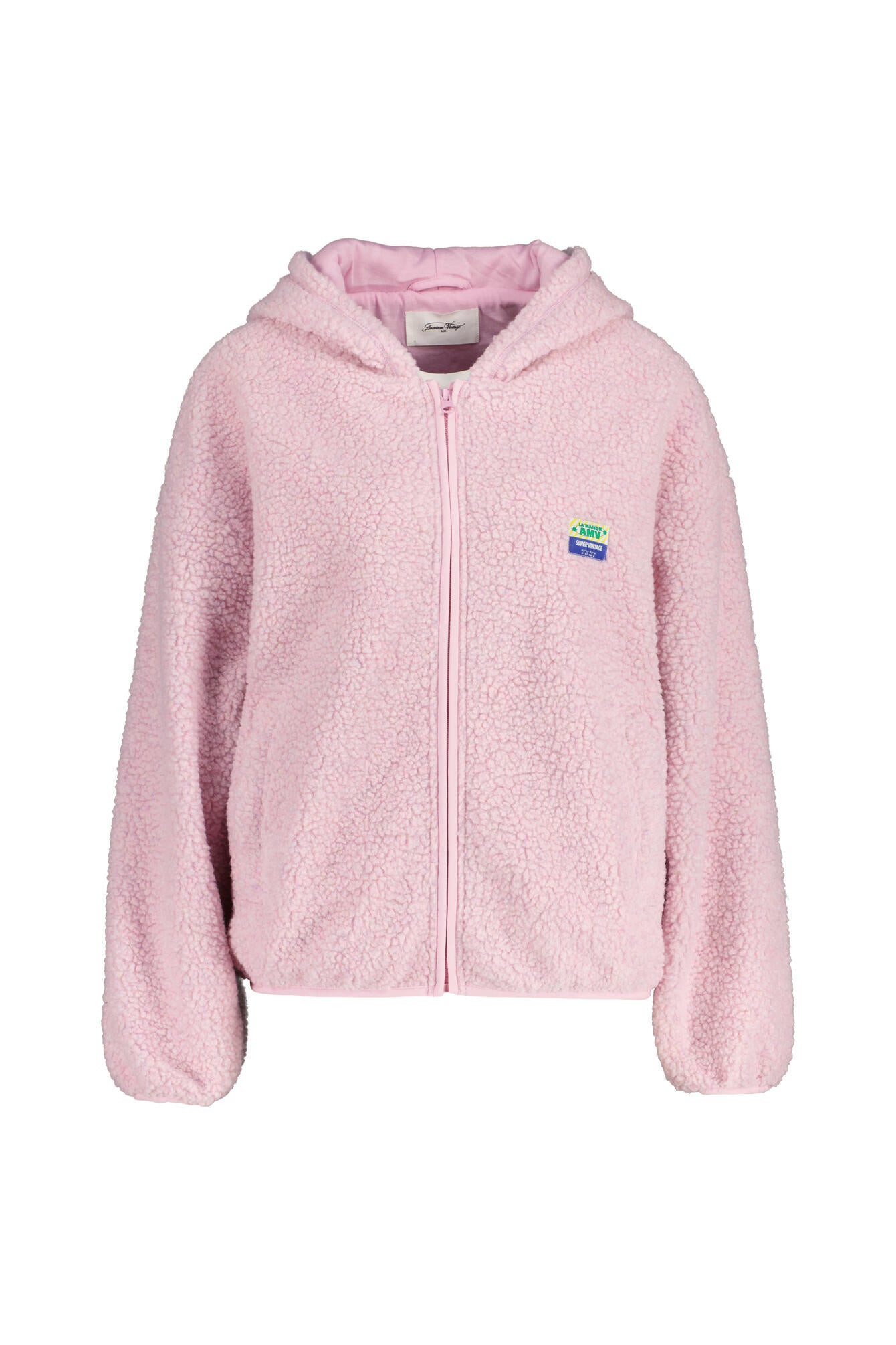 Fleecejacke mit Kapuze - Dragee Chine - Rosa