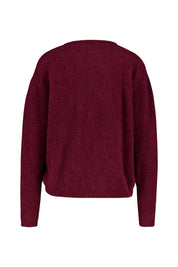 Strickjacke aus Wollmix - Cerisier Chine - Rot