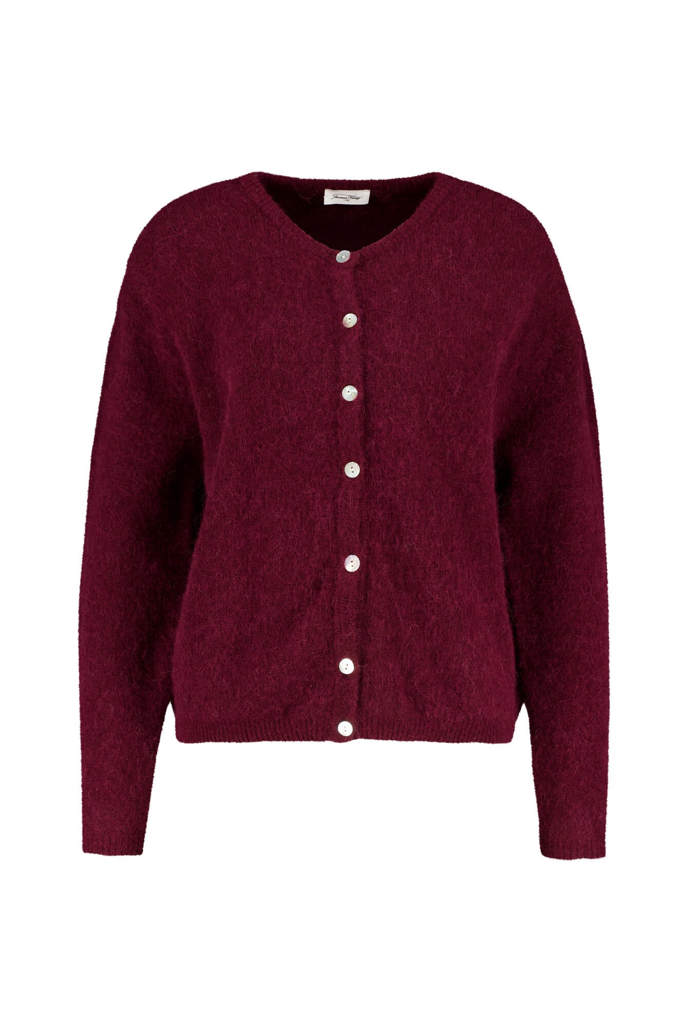 Strickjacke aus Wollmix - Cerisier Chine - Rot