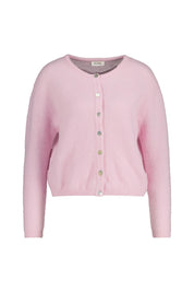 Strickjacke aus Wollmix - Dragee Chine - Rosa