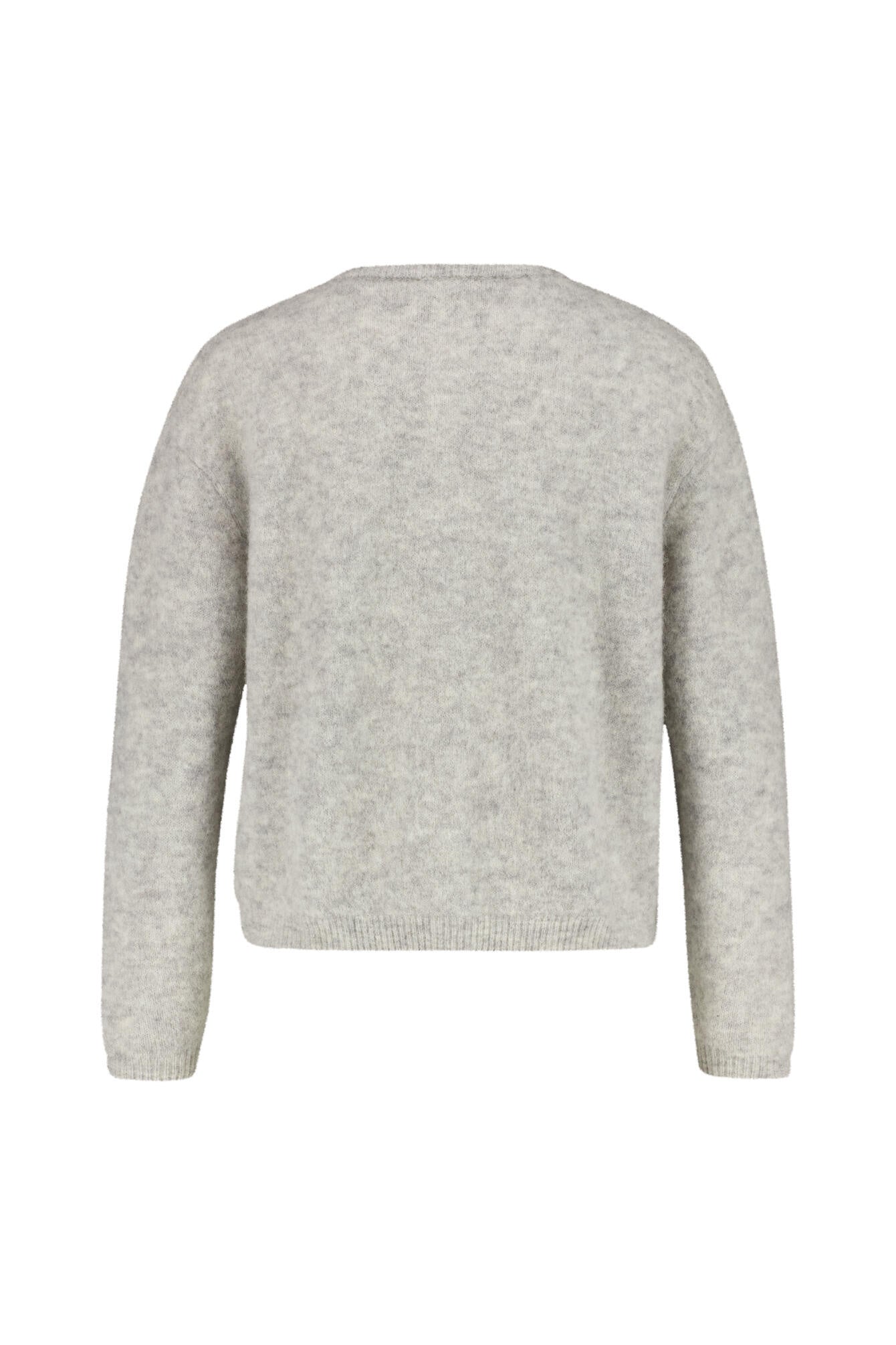 Strickjacke aus Wollmix - Gris Clair Chine - Grau