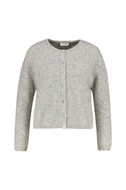 Strickjacke aus Wollmix - Gris Clair Chine - Grau