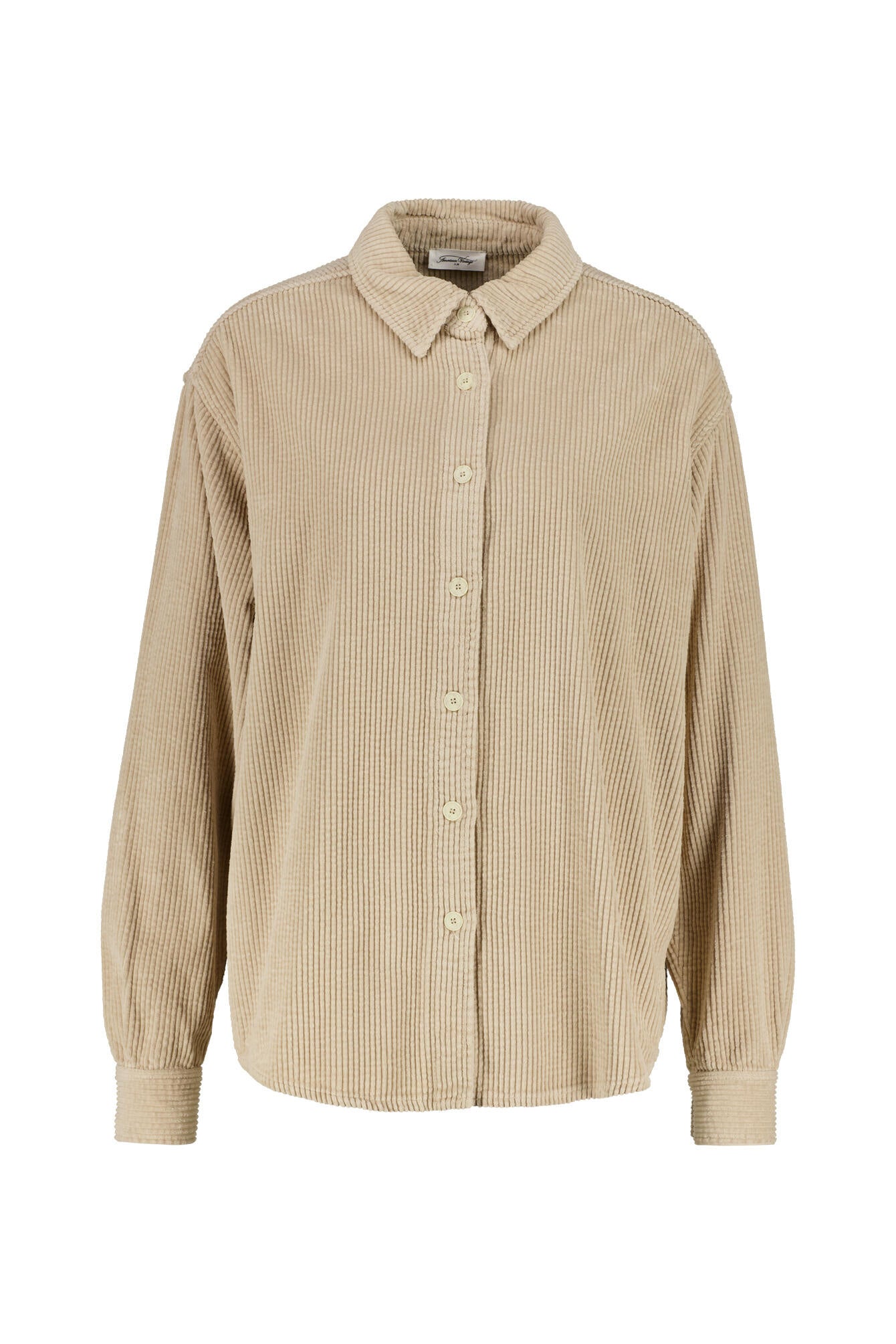 Cordovershirt aus Baumwolle - Mastic - Braun