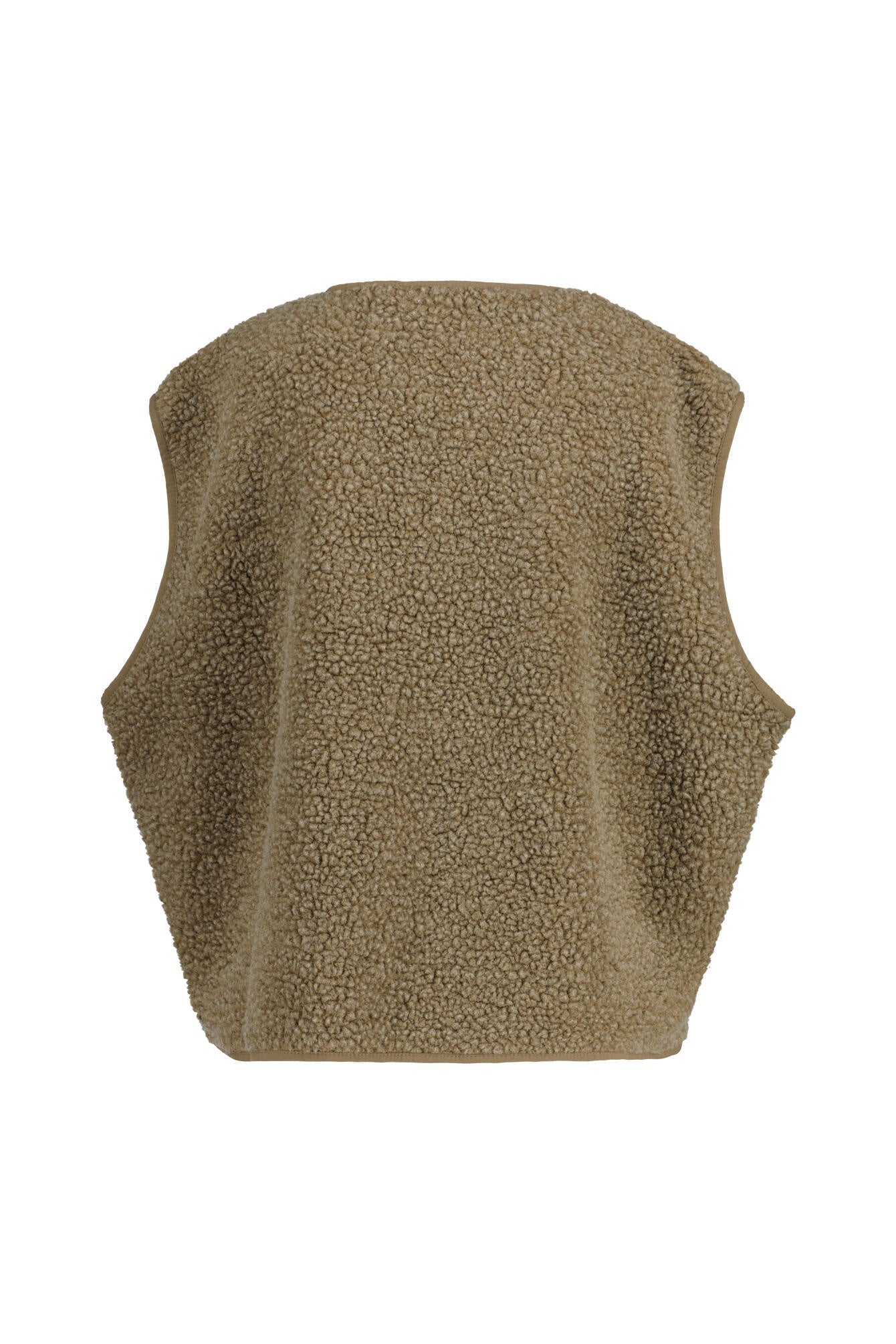 Fleeceweste mit V-Ausschnitt - Muscade Chi - Braun