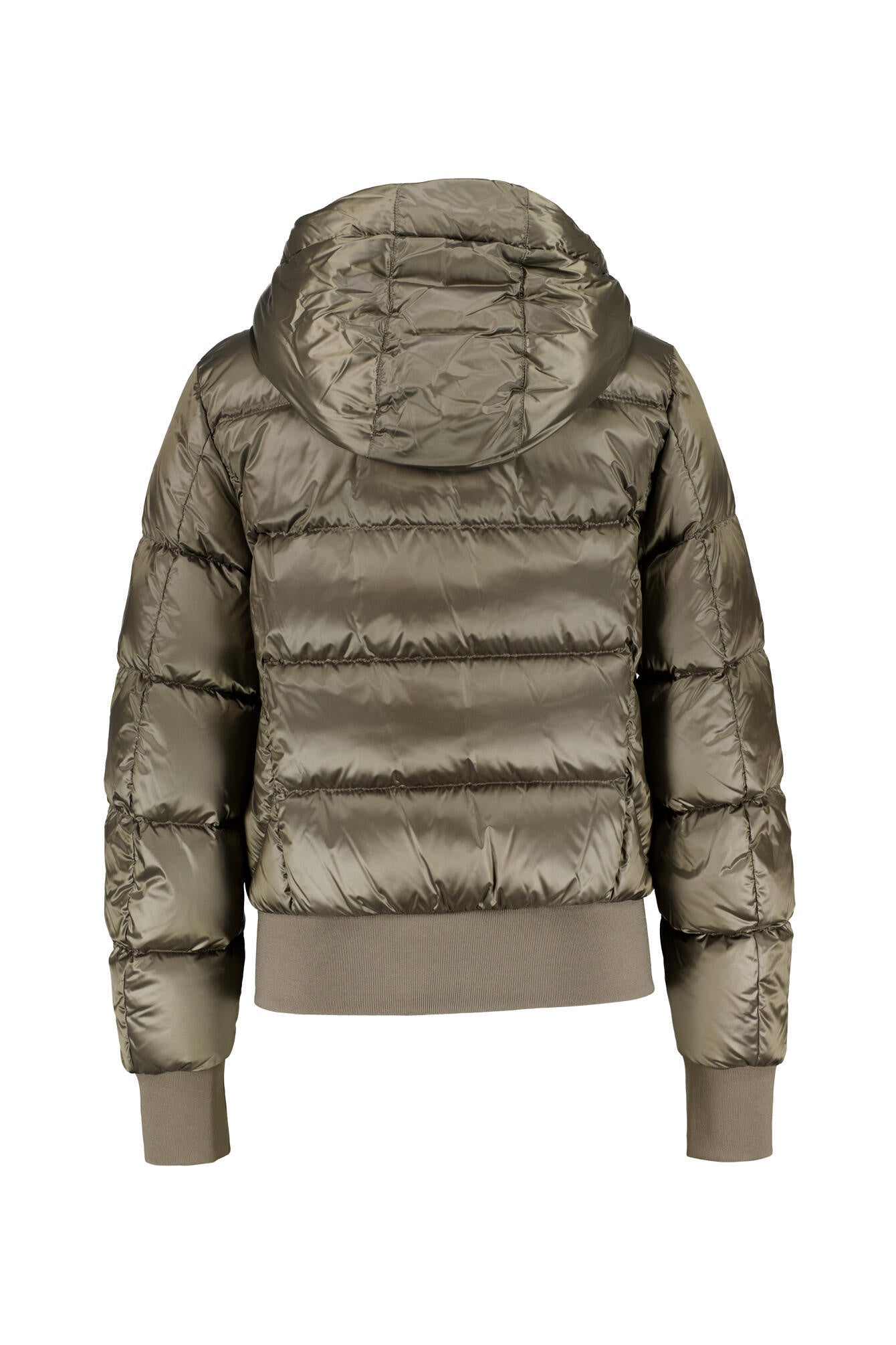 Daunenjacke MARIAH mit Kapuze - 0103 Olive Grey - Khaki
