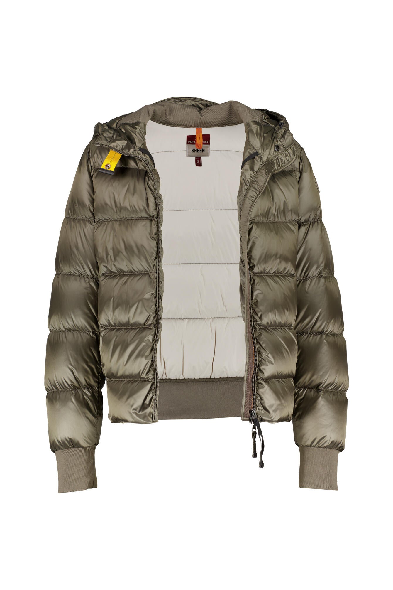 Daunenjacke MARIAH mit Kapuze - 0103 Olive Grey - Khaki
