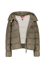 Daunenjacke JINNY mit Kapuze - 0103 Olive Grey - Khaki