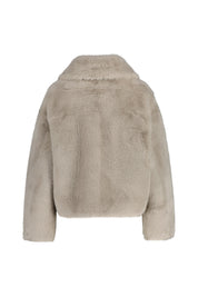 Jacke SHARA in Felloptik - Clay - Grau