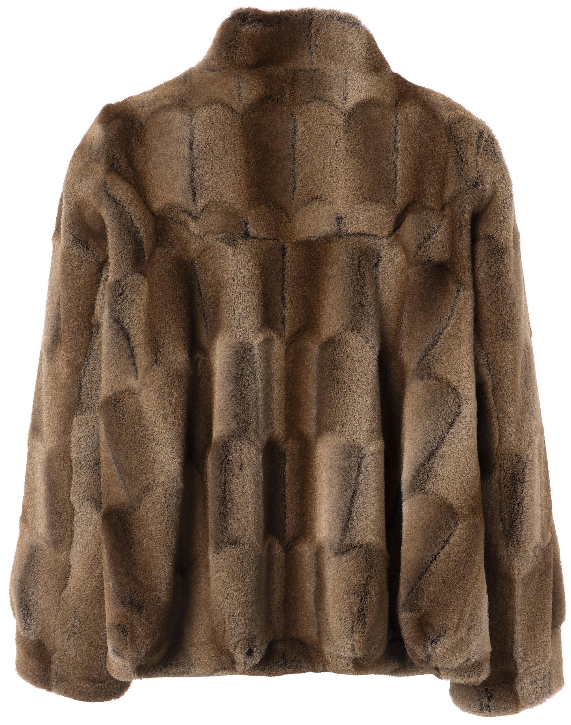 Jacke JENNIFER in Felloptik - 226 Dark Brown - Braun