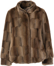 Jacke JENNIFER in Felloptik - 226 Dark Brown - Braun