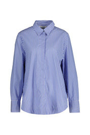 Bluse gestreift - 253001 Blue Whale - Blau