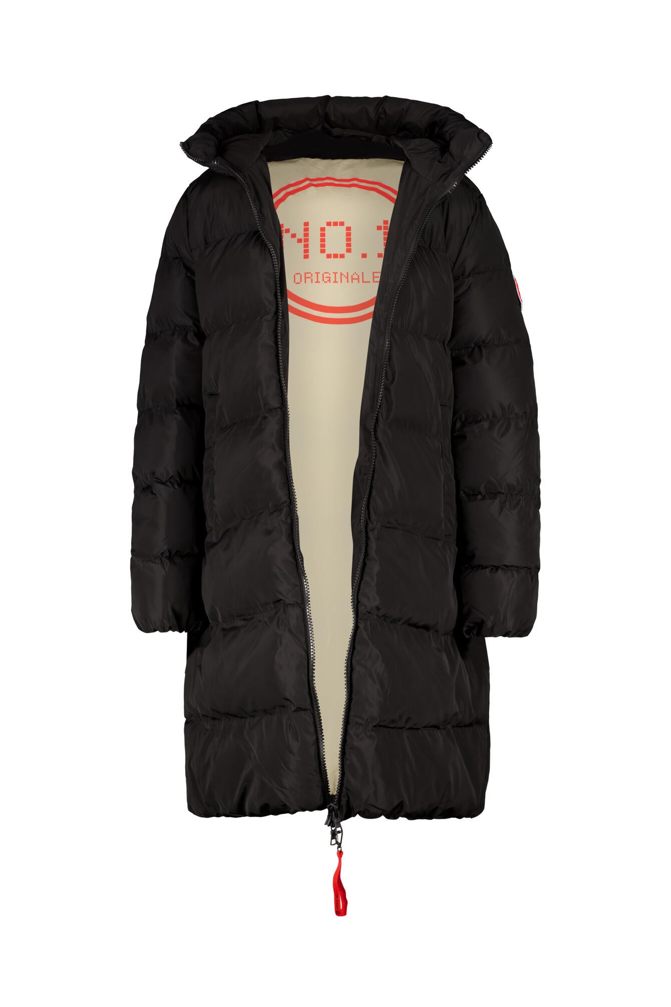 Winterjacke ZERMATT mit Kapuze - 2000 Black - Schwarz