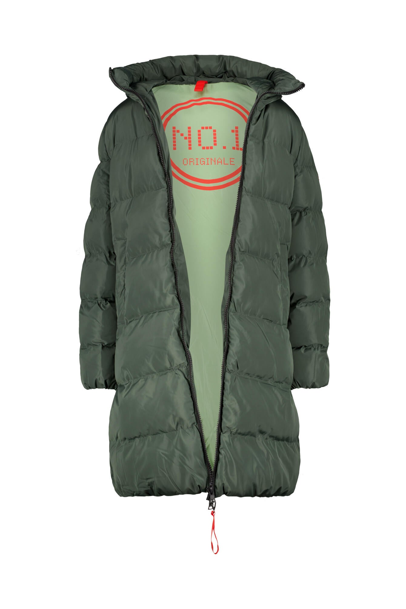 Winterjacke ZERMATT mit Kapuze - 7500 Dark Khaki - Khaki