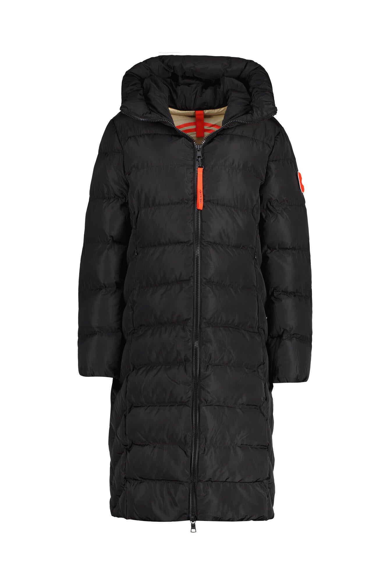 Wintermantel ZUERS mit Kapuze - 2000 Black - Schwarz