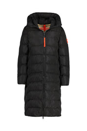 Wintermantel ZUERS mit Kapuze - 2000 Black - Schwarz