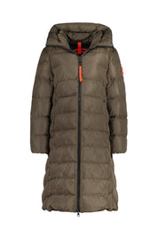 Wintermantel ZUERS mit Kapuze - 5200 Dark Taupe - Braun