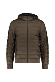 Daunenjacke CONTROL mit Kapuze - Major Brown - Braun