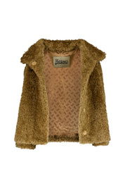 Jacke in Felloptik - 2000 Sabbia - Braun