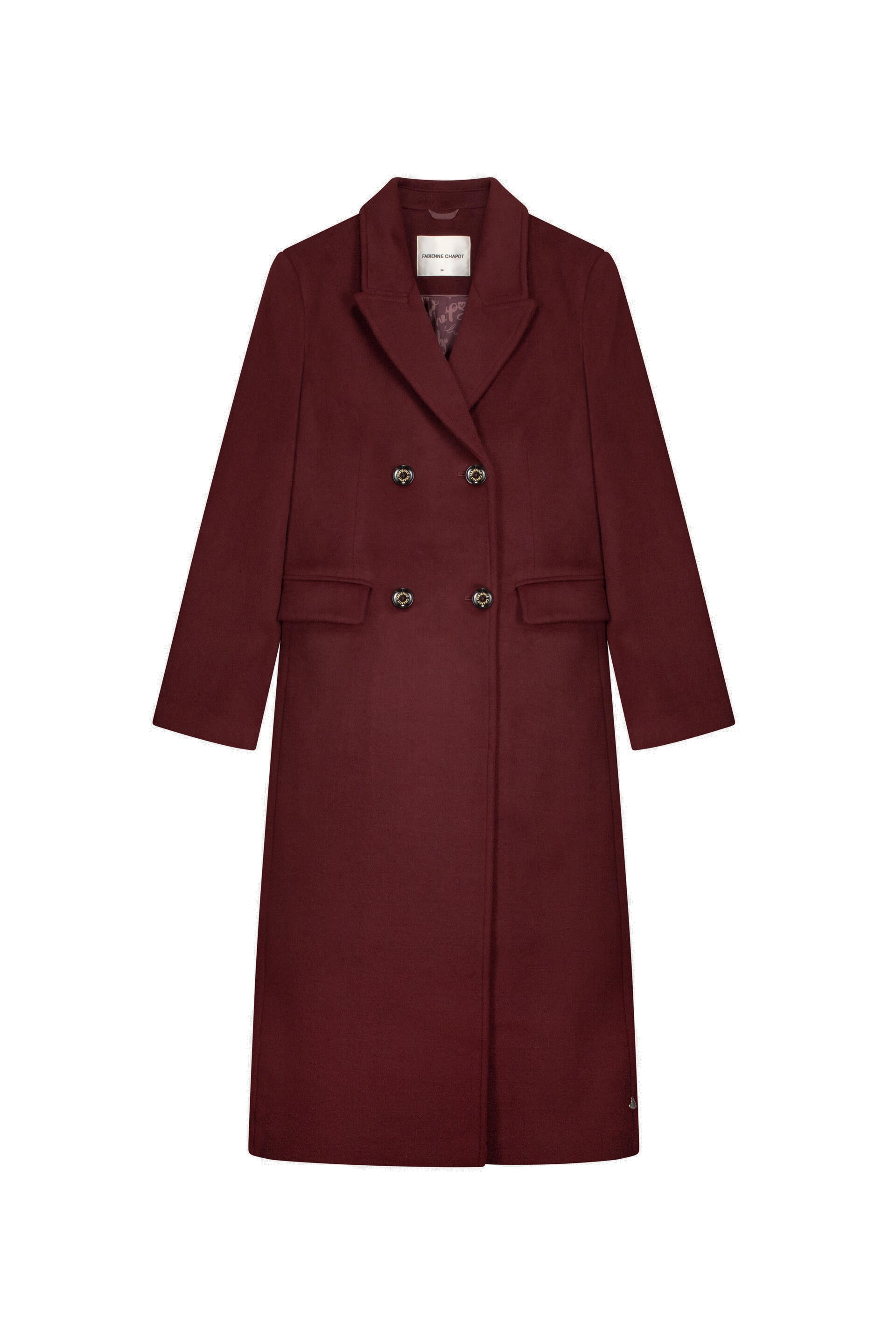 Wollmantel SOPHIA COAT - 6602 Deep Burgundy - Rot