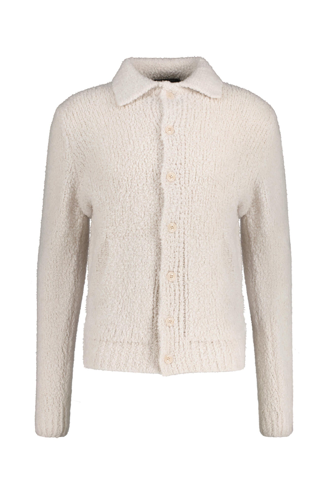 Strickjacke aus Merinowolle - 0101 - Creme