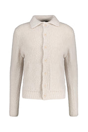 Strickjacke aus Merinowolle - 0101 - Creme