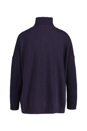 Strickpullover BORGIA aus Schurwolle - 010 - Blau