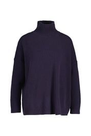 Strickpullover BORGIA aus Schurwolle - 010 - Blau