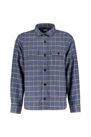 Overshirt aus Wollmix - Dusty Blue - Blau