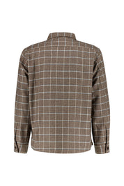 Overshirt aus Wollmix - Taupe - Braun