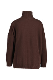 Strickpullover BORGIA aus Schurwolle - 007 - Braun