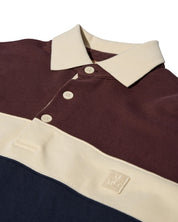 Sweatshirt GRAHAM mit Polokragen - 948 Total Eclipse - Rot