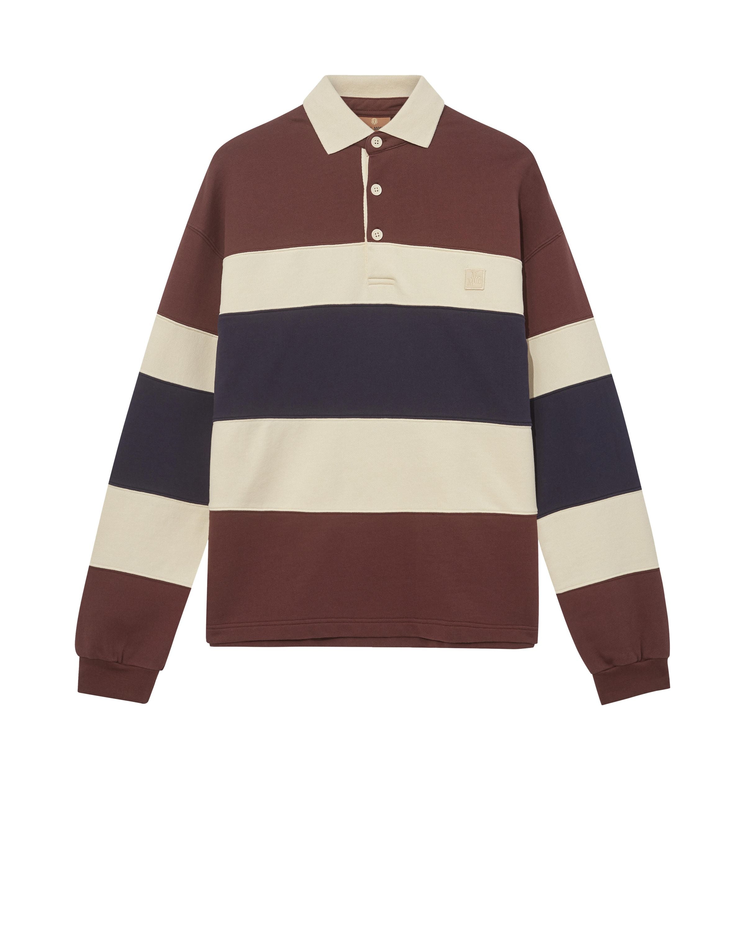 Sweatshirt GRAHAM mit Polokragen - 948 Total Eclipse - Rot