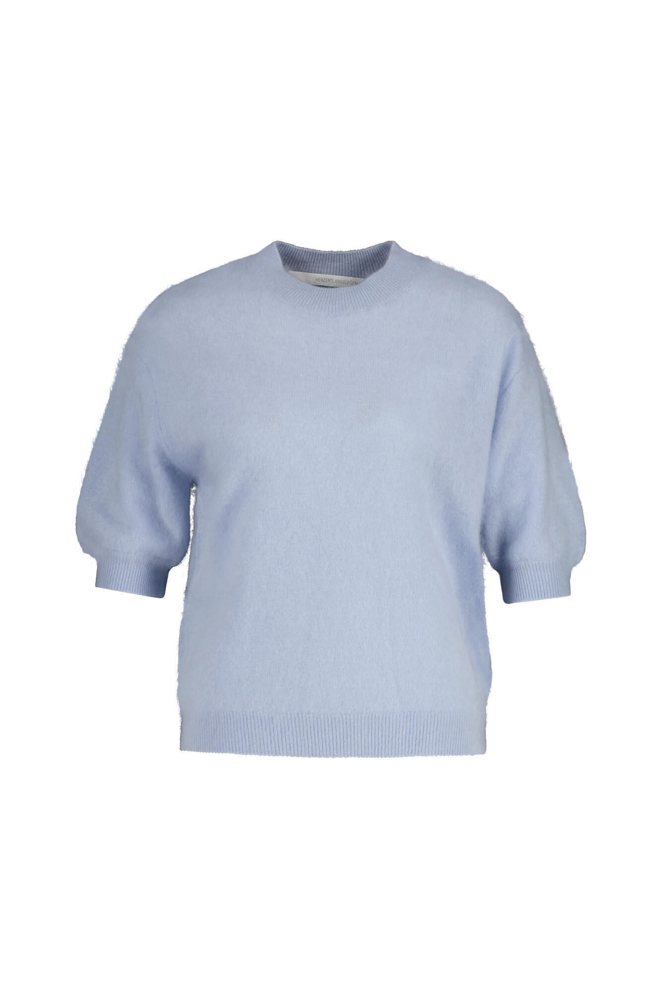 Strick-T-Shirt aus Kaschmirmix - 829 Marina - Blau