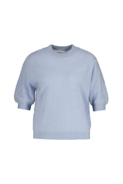 Strick-T-Shirt aus Kaschmirmix - 829 Marina - Blau